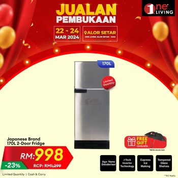 One-Living-Grand-Opening-Sale-at-Alor-Setar-4-350x350 - Electronics & Computers Home Appliances Kedah Kitchen Appliances Malaysia Sales 