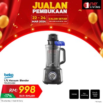 One-Living-Grand-Opening-Sale-at-Alor-Setar-5-350x350 - Electronics & Computers Home Appliances Kedah Kitchen Appliances Malaysia Sales 