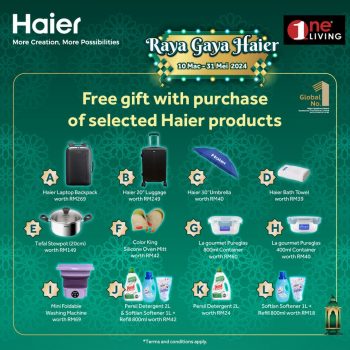 One-Living-Raya-Gaya-Haier-Special-1-350x350 - Electronics & Computers Home Appliances Johor Kedah Kelantan Kitchen Appliances Kuala Lumpur Melaka Negeri Sembilan Pahang Penang Perak Perlis Promotions & Freebies Putrajaya Sabah Sarawak Selangor Terengganu 