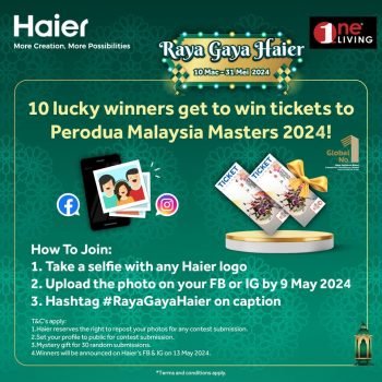 One-Living-Raya-Gaya-Haier-Special-2-350x350 - Electronics & Computers Home Appliances Johor Kedah Kelantan Kitchen Appliances Kuala Lumpur Melaka Negeri Sembilan Pahang Penang Perak Perlis Promotions & Freebies Putrajaya Sabah Sarawak Selangor Terengganu 