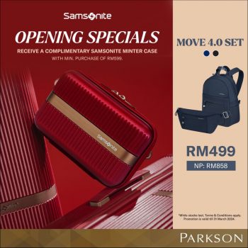 Samsonite-Opening-Special-at-Parkson-Sunway-Pyramid-350x350 - Luggage Promotions & Freebies Selangor Sports,Leisure & Travel 