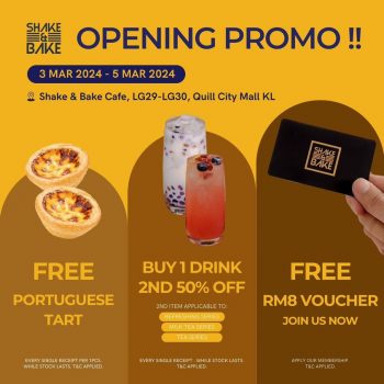Shake-Bake-Grand-Opening-Promo-at-Quill-City-Mall-350x350 - Beverages Food , Restaurant & Pub Kuala Lumpur Promotions & Freebies Selangor 