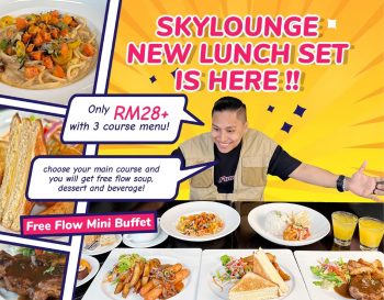 Sky-Lounge-New-Lunch-Set-Special-350x273 - Beverages Food , Restaurant & Pub Kuala Lumpur Promotions & Freebies Sales Happening Now In Malaysia Selangor 