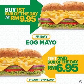 Subway-Ramadan-SubSaver-Promo-10-350x350 - Food , Restaurant & Pub Johor Kedah Kelantan Kuala Lumpur Melaka Negeri Sembilan Pahang Penang Perak Perlis Promotions & Freebies Putrajaya Sabah Sarawak Selangor Terengganu 