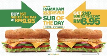 Subway-Ramadan-SubSaver-Promo-350x184 - Food , Restaurant & Pub Johor Kedah Kelantan Kuala Lumpur Melaka Negeri Sembilan Pahang Penang Perak Perlis Promotions & Freebies Putrajaya Sabah Sarawak Selangor Terengganu 