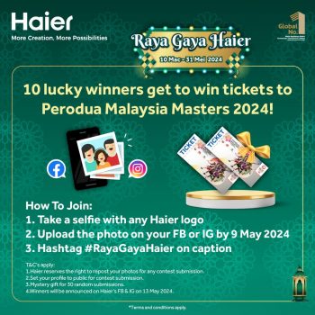 T-Pot-Raya-Gaya-Haier-Promo-2-350x350 - Electronics & Computers Home Appliances Johor Kedah Kelantan Kitchen Appliances Kuala Lumpur Melaka Negeri Sembilan Pahang Penang Perak Perlis Promotions & Freebies Putrajaya Sabah Sarawak Selangor Terengganu 