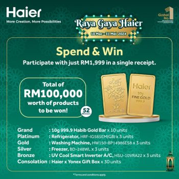 T-Pot-Raya-Gaya-Haier-Promo-3-350x350 - Electronics & Computers Home Appliances Johor Kedah Kelantan Kitchen Appliances Kuala Lumpur Melaka Negeri Sembilan Pahang Penang Perak Perlis Promotions & Freebies Putrajaya Sabah Sarawak Selangor Terengganu 