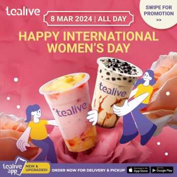 Tealive-International-Womens-Day-Promo-350x350 - Beverages Food , Restaurant & Pub Johor Kedah Kelantan Kuala Lumpur Melaka Negeri Sembilan Online Store Pahang Penang Perak Perlis Promotions & Freebies Putrajaya Sabah Sarawak Selangor Terengganu 