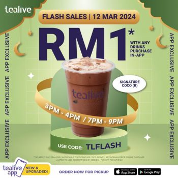 Tealive-Ramadan-Flash-Deal-350x350 - Beverages Food , Restaurant & Pub Johor Kedah Kelantan Kuala Lumpur Melaka Negeri Sembilan Online Store Pahang Penang Perak Perlis Promotions & Freebies Putrajaya Sabah Sarawak Selangor Terengganu 