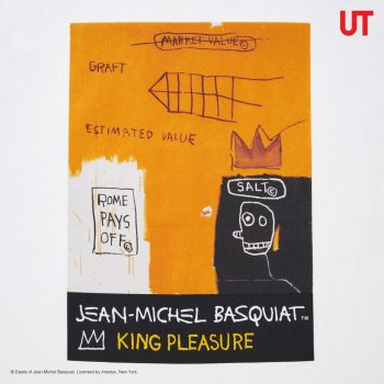 UNIQLO-Jean-michel-Basquiat-King-Pleasure-Oversized-UT-2-350x350 - Apparels Fashion Accessories Fashion Lifestyle & Department Store Johor Kedah Kelantan Kuala Lumpur Melaka Negeri Sembilan Pahang Penang Perak Perlis Promotions & Freebies Putrajaya Sabah Sarawak Selangor Terengganu 