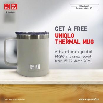 UNIQLO-ReOpening-Special-at-Suria-Sabah-1-350x350 - Apparels Fashion Accessories Fashion Lifestyle & Department Store Promotions & Freebies Sabah 