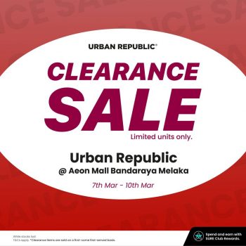 Urban-Republic-Clearance-Sale-at-AEON-Mall-Bandaraya-Melaka-350x350 - Electronics & Computers IT Gadgets Accessories Melaka Mobile Phone Tablets Warehouse Sale & Clearance in Malaysia 