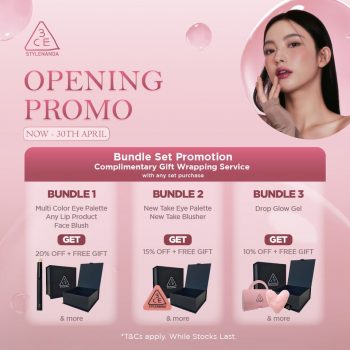 3CE-Opening-Promo-at-The-Exchange-TRX-1-350x350 - Beauty & Health Cosmetics Kuala Lumpur Promotions & Freebies Selangor 