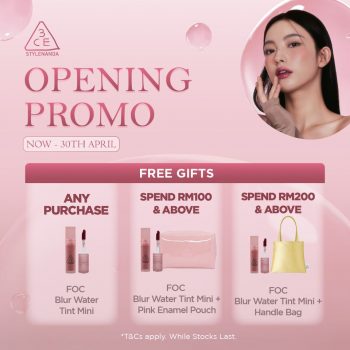 3CE-Opening-Promo-at-The-Exchange-TRX-350x350 - Beauty & Health Cosmetics Kuala Lumpur Promotions & Freebies Selangor 