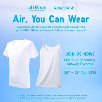 AIRism-Roadshow-at-Sunway-Pyramid-350x350 - Fashion Lifestyle & Department Store Promotions & Freebies Selangor 