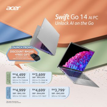 Acer-Swift-GO-14-AI-PC-Promo-350x350 - Electronics & Computers Johor Kedah Kelantan Kuala Lumpur Laptop Melaka Negeri Sembilan Pahang Penang Perak Perlis Promotions & Freebies Putrajaya Sabah Sales Happening Now In Malaysia Sarawak Selangor Terengganu 