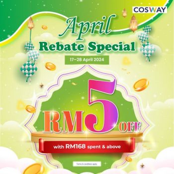 Cosway-April-Rebate-Promotion-350x350 - Fashion Lifestyle & Department Store Johor Kedah Kelantan Kuala Lumpur Melaka Negeri Sembilan Online Store Pahang Penang Perak Perlis Promotions & Freebies Putrajaya Sabah Sarawak Selangor Terengganu 