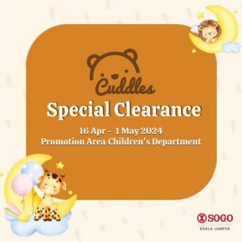Cuddles-Special-Clearance-Sale-at-SOGO-KL-350x350 - Baby & Kids & Toys Children Fashion Kuala Lumpur Sales Happening Now In Malaysia Selangor Warehouse Sale & Clearance in Malaysia 
