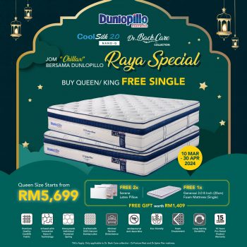 Dunlopillo-Raya-Special-Promo-1-350x350 - Beddings Home & Garden & Tools Mattress Promotions & Freebies Sales Happening Now In Malaysia Selangor 