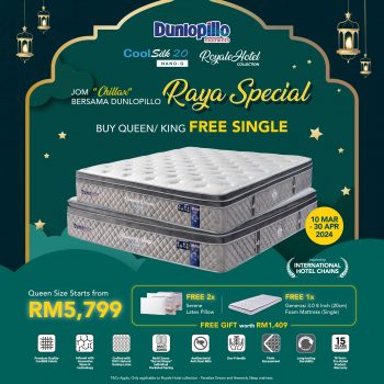 Dunlopillo-Raya-Special-Promo-2-350x350 - Beddings Home & Garden & Tools Mattress Promotions & Freebies Selangor 