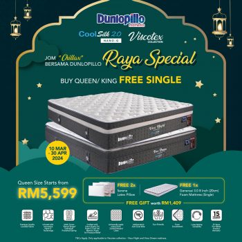 Dunlopillo-Raya-Special-Promo-350x350 - Beddings Home & Garden & Tools Mattress Promotions & Freebies Sales Happening Now In Malaysia Selangor 