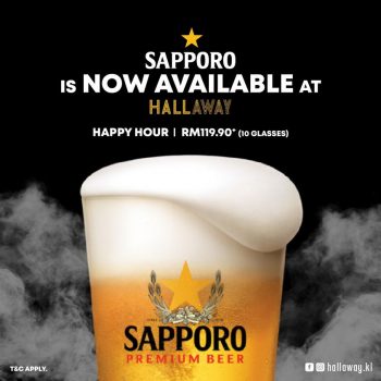 Hallaway-KL-Sapporo-Premium-Beer-Promo-350x350 - Beverages Food , Restaurant & Pub Kuala Lumpur Promotions & Freebies Selangor 
