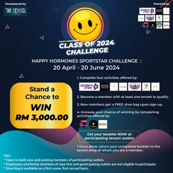 Happy-Hormones-Class-of-2024-Challenge-at-Jaya-One-1-350x350 - Events & Fairs Movie & Music & Games Sales Happening Now In Malaysia Selangor 