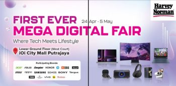 Harvey-Norman-First-Ever-Mega-Digital-Fair-350x172 - Computer Accessories Electronics & Computers Events & Fairs IT Gadgets Accessories Putrajaya 