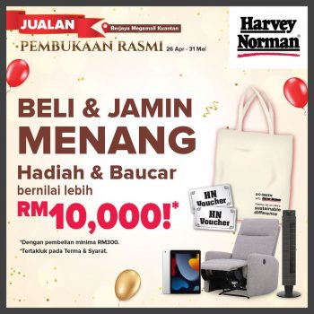Harvey-Norman-Opening-Special-at-Berjaya-Megamall-Kuantan-3-350x350 - Electronics & Computers Home Appliances IT Gadgets Accessories Kitchen Appliances Pahang Promotions & Freebies 