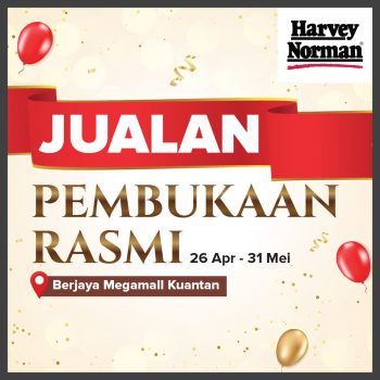 Harvey-Norman-Opening-Special-at-Berjaya-Megamall-Kuantan-350x350 - Electronics & Computers Home Appliances IT Gadgets Accessories Kitchen Appliances Pahang Promotions & Freebies 