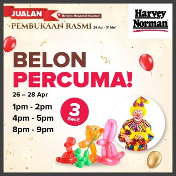 Harvey-Norman-Opening-Special-at-Berjaya-Megamall-Kuantan-4-350x350 - Electronics & Computers Home Appliances IT Gadgets Accessories Kitchen Appliances Pahang Promotions & Freebies 