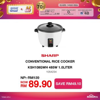 HomePro-PayDay-Sale-5.5-Sale-21-350x350 - Electronics & Computers Home Appliances Johor Kedah Kelantan Kitchen Appliances Kuala Lumpur Malaysia Sales Melaka Negeri Sembilan Online Store Pahang Penang Perak Perlis Putrajaya Sabah Sarawak Selangor Terengganu 
