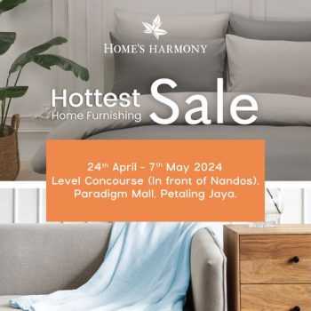 Homes-Harmony-Hottest-Home-Furnishing-Sale-at-Paradigm-Mall-Petaling-Jaya-350x350 - Furniture Home & Garden & Tools Home Decor Malaysia Sales Selangor 