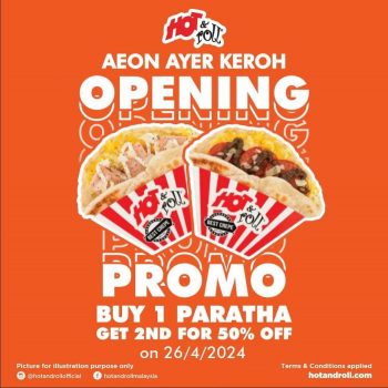 Hot-Roll-Grand-Opening-Special-at-AEON-Ayer-Keroh-350x350 - Food , Restaurant & Pub Melaka Promotions & Freebies 
