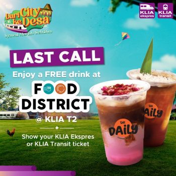 Now till 30 Apr 2024: KLIA Ekspres - Free Drink from Food District ...