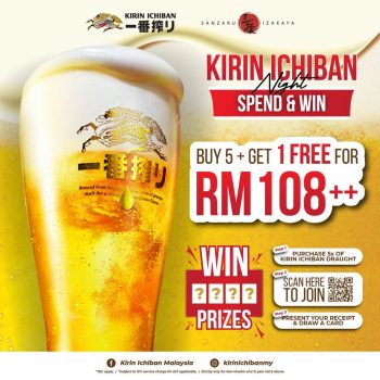 Kirin-Ichiban-Night-Spend-Win-at-Sanzaru-Izakaya-350x350 - Beverages Events & Fairs Food , Restaurant & Pub Kuala Lumpur Selangor 