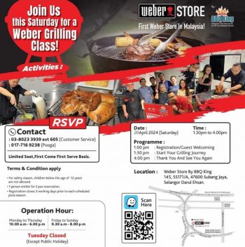 Kitchen-Shop-Weber-Grilling-Class-350x352 - Events & Fairs Home & Garden & Tools Kitchenware Selangor 
