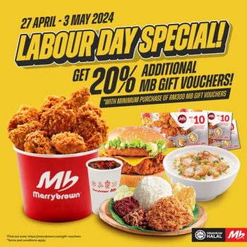 Marrybrown-Labour-Day-Special-350x350 - Food , Restaurant & Pub Johor Kedah Kelantan Kuala Lumpur Melaka Negeri Sembilan Pahang Penang Perak Perlis Promotions & Freebies Putrajaya Sabah Sarawak Selangor Terengganu 