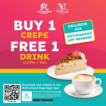 Motherhood-Vanilla-Crepe-Promo-350x350 - Food , Restaurant & Pub Johor Kedah Kelantan Kuala Lumpur Melaka Negeri Sembilan Online Store Pahang Penang Perak Perlis Promotions & Freebies Putrajaya Sabah Sales Happening Now In Malaysia Sarawak Selangor Terengganu 