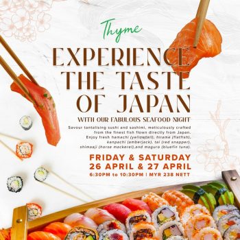 PARKROYAL-COLLECTION-Fabulous-Seafood-Buffet-at-Thyme-350x350 - Food , Restaurant & Pub Kuala Lumpur Promotions & Freebies Selangor 