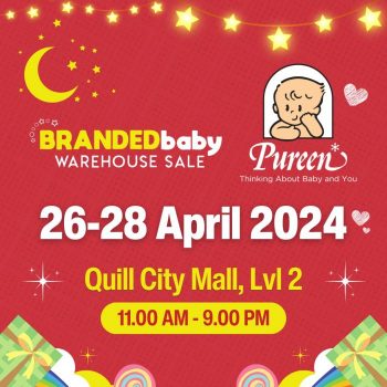 Pureen-Branded-Baby-Warehouse-Sale-at-Quill-City-Mall-350x350 - Baby & Kids & Parenting Babycare Kuala Lumpur Selangor Warehouse Sale & Clearance in Malaysia 