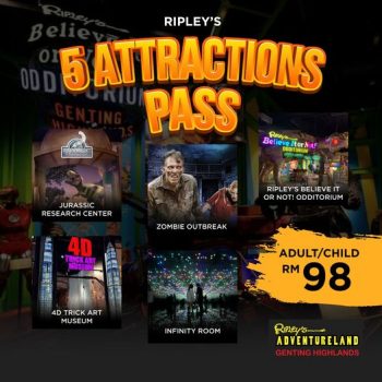 Ripleys-Adventureland-5-Attractions-Pass-Special-350x350 - Johor Kedah Kelantan Kuala Lumpur Melaka Negeri Sembilan Online Store Pahang Penang Perak Perlis Promotions & Freebies Putrajaya Sabah Sarawak Selangor Sports,Leisure & Travel Terengganu Theme Parks 