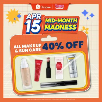 SaSa-Mid-Month-Madness-Deal-at-Shopee-1-350x350 - Beauty & Health Cosmetics Johor Kedah Kelantan Kuala Lumpur Melaka Negeri Sembilan Online Store Pahang Penang Perak Perlis Personal Care Promotions & Freebies Putrajaya Sabah Sarawak Selangor Skincare Terengganu 