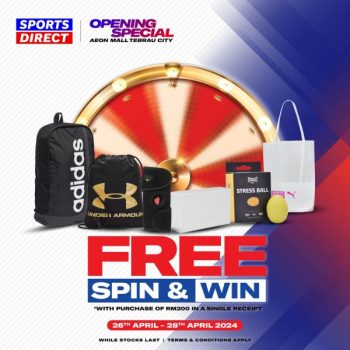 Sports-Direct-Grand-Opening-Promotion-at-AEON-Tebrau-Johor-1-350x350 - Apparels Fashion Accessories Fashion Lifestyle & Department Store Footwear Johor Promotions & Freebies 