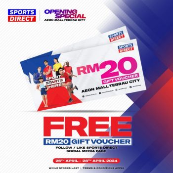 Sports-Direct-Grand-Opening-Promotion-at-AEON-Tebrau-Johor-15-350x350 - Apparels Fashion Accessories Fashion Lifestyle & Department Store Footwear Johor Promotions & Freebies 