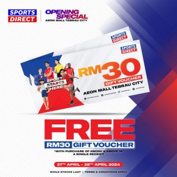 Sports-Direct-Grand-Opening-Promotion-at-AEON-Tebrau-Johor-5-350x350 - Apparels Fashion Accessories Fashion Lifestyle & Department Store Footwear Johor Promotions & Freebies 
