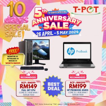 T-Pot-5th-Anniversary-Sale-14-350x350 - Electronics & Computers Home Appliances Johor Kedah Kelantan Kitchen Appliances Kuala Lumpur Malaysia Sales Melaka Negeri Sembilan Pahang Penang Perak Perlis Putrajaya Sabah Sarawak Selangor Terengganu 
