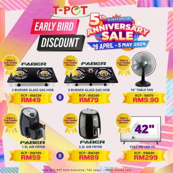 T-Pot-5th-Anniversary-Sale-3-350x350 - Electronics & Computers Home Appliances Johor Kedah Kelantan Kitchen Appliances Kuala Lumpur Malaysia Sales Melaka Negeri Sembilan Pahang Penang Perak Perlis Putrajaya Sabah Sarawak Selangor Terengganu 