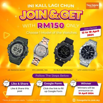 Time-Galerie-Join-GET-Contest-350x350 - Events & Fairs Fashion Lifestyle & Department Store Johor Kedah Kelantan Kuala Lumpur Melaka Negeri Sembilan Pahang Penang Perak Perlis Putrajaya Sabah Sarawak Selangor Terengganu Watches 