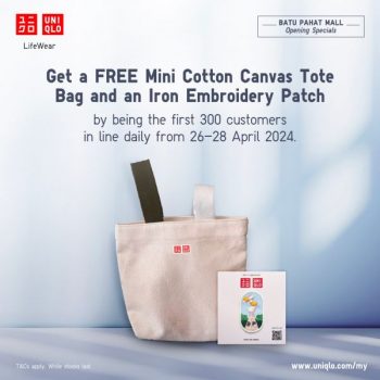 UNIQLO-Grand-Opening-at-Batu-Pahat-Mall-1-350x350 - Apparels Fashion Accessories Fashion Lifestyle & Department Store Pahang Promotions & Freebies 